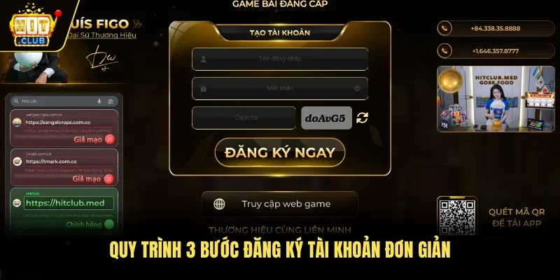 Quy trình 3 bước đăng ký tài khoản đơn giản